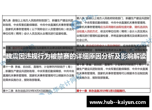 魏震因违规行为被禁赛的详细原因分析及影响解读